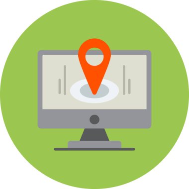 Yer düz vektör simgesi