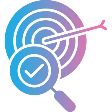 Hedef. Web simgesi basit illüstrasyon