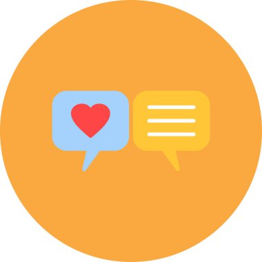 ileti ikonu vektör illüstrasyonu