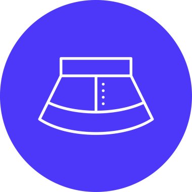 Mor arkaplanda izole edilmiş modada vektör moda simgesi