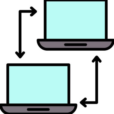 ağ paylaşım simgesi çizimi