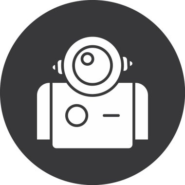 kamera simgesi vektör illüstrasyonu