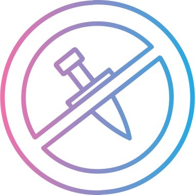 Çekiç ve çapraz. Web simgesi basit illüstrasyon