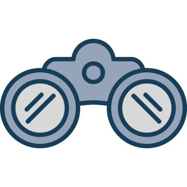 Dürbün. Web simgesi basit illüstrasyon