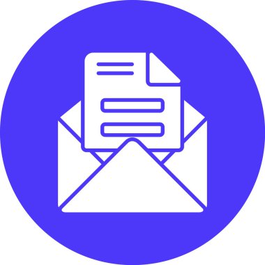 E-posta. Web simgesi basit illüstrasyon