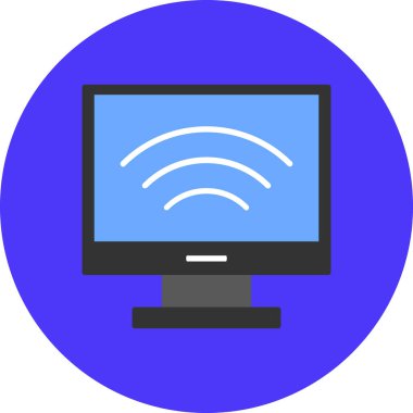 Bilgisayar. Web simgesi basit illüstrasyon