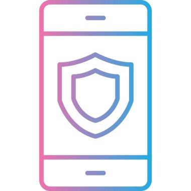 Vektör mobil simgesi, illüstrasyon