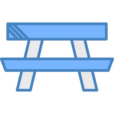 Yedek kulübesi Web simgesi basit illüstrasyon