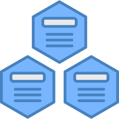 veritabanı. Web simgesi basit illüstrasyon