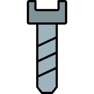 Tornavida. Web simgesi basit illüstrasyon