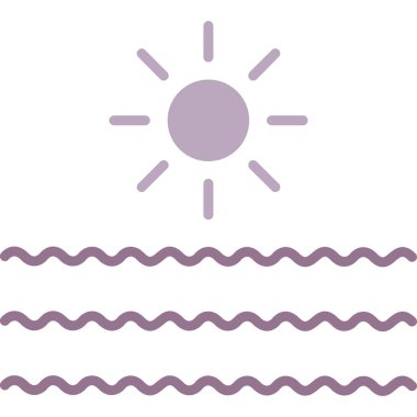 Güneş simgesi, vektör çizim web