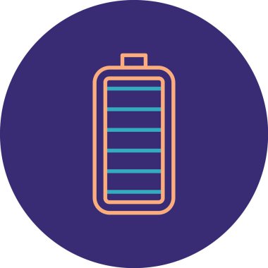 Pil simgesinin vektör illüstrasyonu