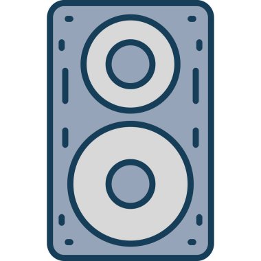 Müzik. Web simgesi basit illüstrasyon