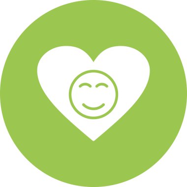 kalp aşk vektör simgesi düz biçimli