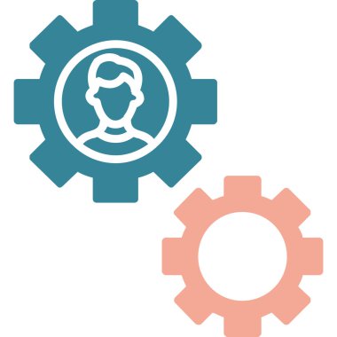 Modern dişli simgesinin vektör çizimi