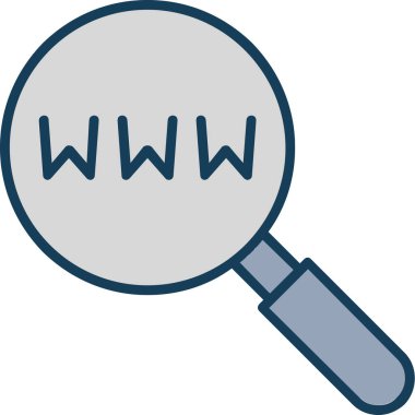 Büyütme cam simgesi vektör illüstrasyonu