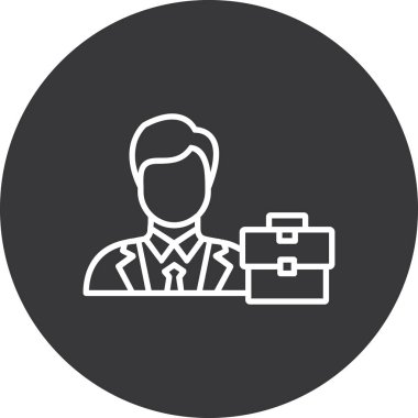 İş adamının vektör illüstrasyonu