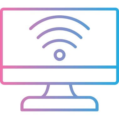 Bilgisayar. Web simgesi vektör illüstrasyonu