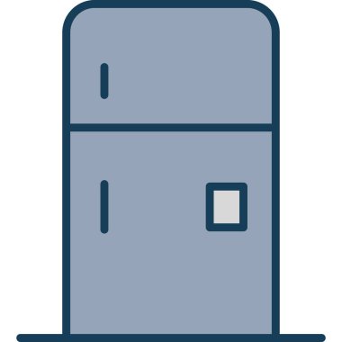 Buzdolabı. Web simgesi basit illüstrasyon