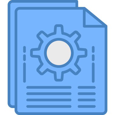 Belge. Web simgesi basit illüstrasyon