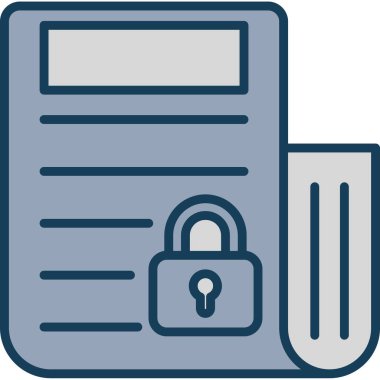 Belge. Web simgesi basit illüstrasyon