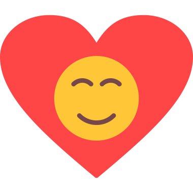 kalp vektör simgesi, simge vektör illüstrasyonu