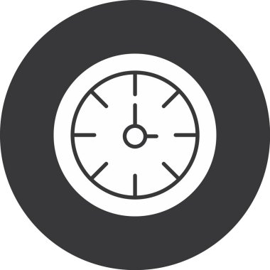 Saat simgesi vektör illüstrasyonu