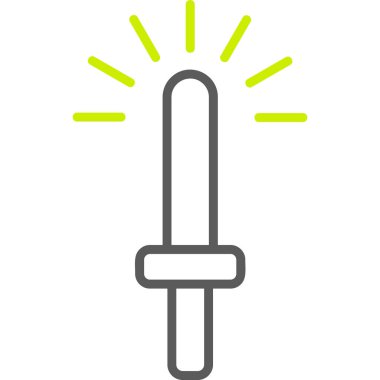 Meşale. Web simgesi basit illüstrasyon