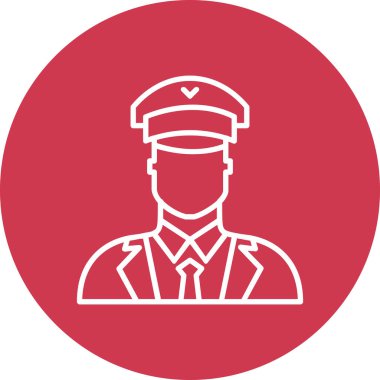 Bir polis memurunun vektör çizimi