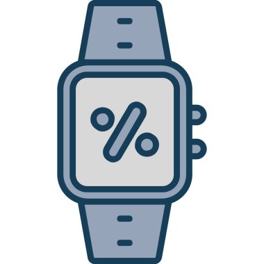 smartwatch simge vektör çizimi