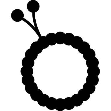 Kolye simgesinin vektör illüstrasyonu.