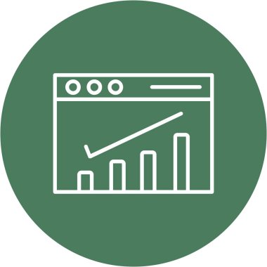 İş ve finans simgesinin vektör illüstrasyonu