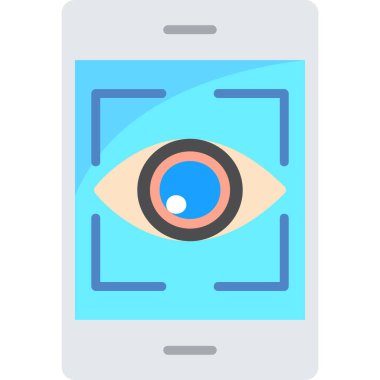 Göz simgesi vektör illüstrasyonu