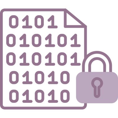 veri güvenlik simgesi, vektör illüstrasyonu basit tasarım