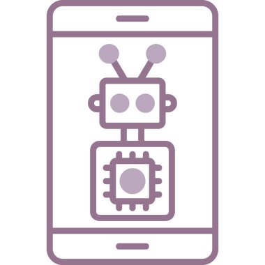 cep telefonu simgesi, vektör illüstrasyonu