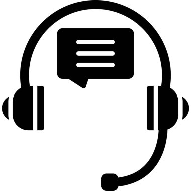 çağrı merkezi simgesi, düz tasarım