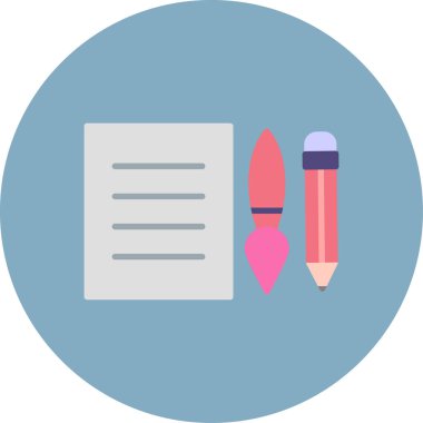 kalem simgesinin vektör illüstrasyonu