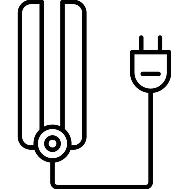 elektrik ışığı dolgu simgesi, vektör illüstrasyonu