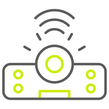 Bir radyo simgesinin vektör illüstrasyonu