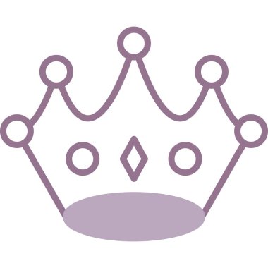 taç simgesi vektör illüstrasyonu