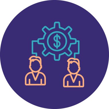 İş simgesinin vektör illüstrasyonu