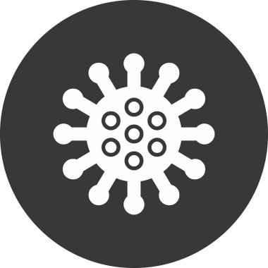 Bakteriler. Web simgesi basit illüstrasyon