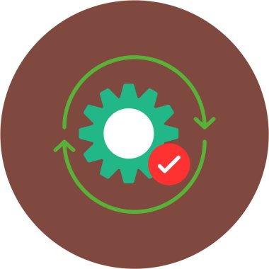 Teçhizat Web simgesi basit illüstrasyon