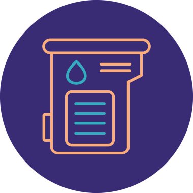 Su damlası. Basit tasarım