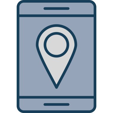 konum simgesi vektör illüstrasyonu