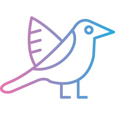 güvercin simgesi vektör illüstrasyonu