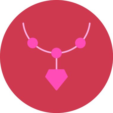 kolye simgesi vektör illüstrasyonu