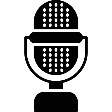 mikrofon simgesi, basit tasarım