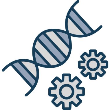 DNA mühendisliği vektör simgesi