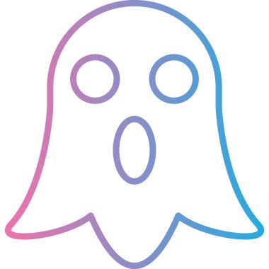 Hayalet. Web simgesi basit illüstrasyon